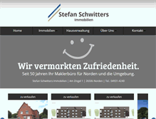 Tablet Screenshot of immobilien-ostfriesland.de
